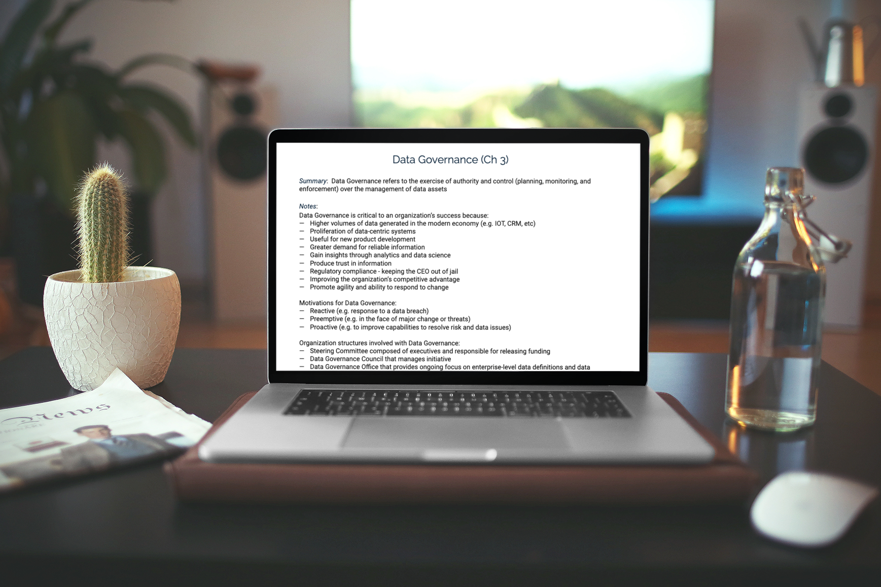 Data Governance notes