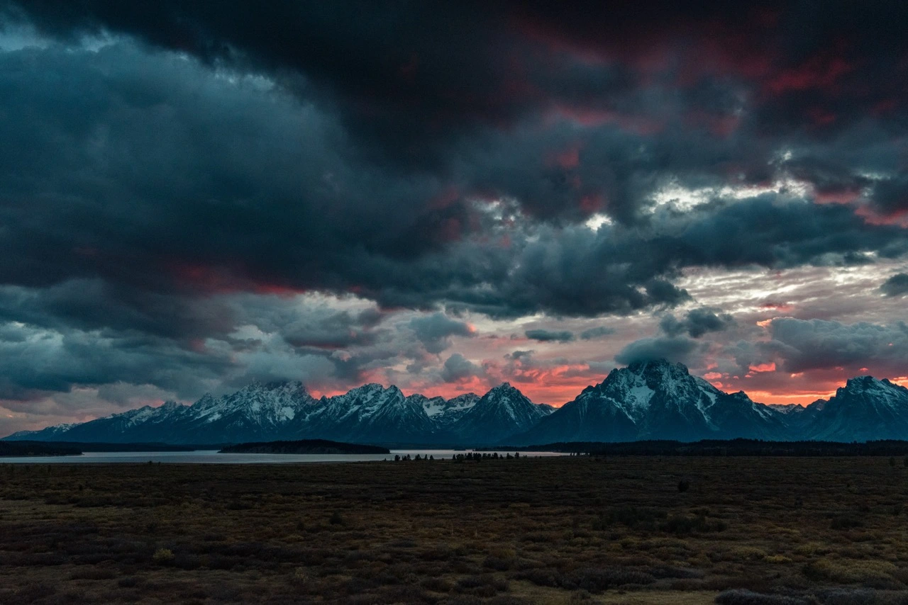 storm over mountain